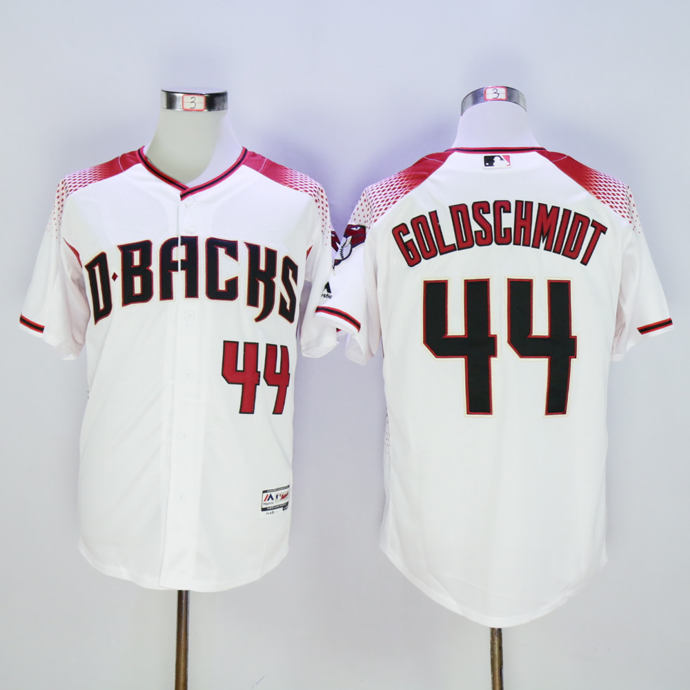 Men Arizona Diamondback #44 Goldschmidt White MLB Jerseys->arizona diamondback->MLB Jersey